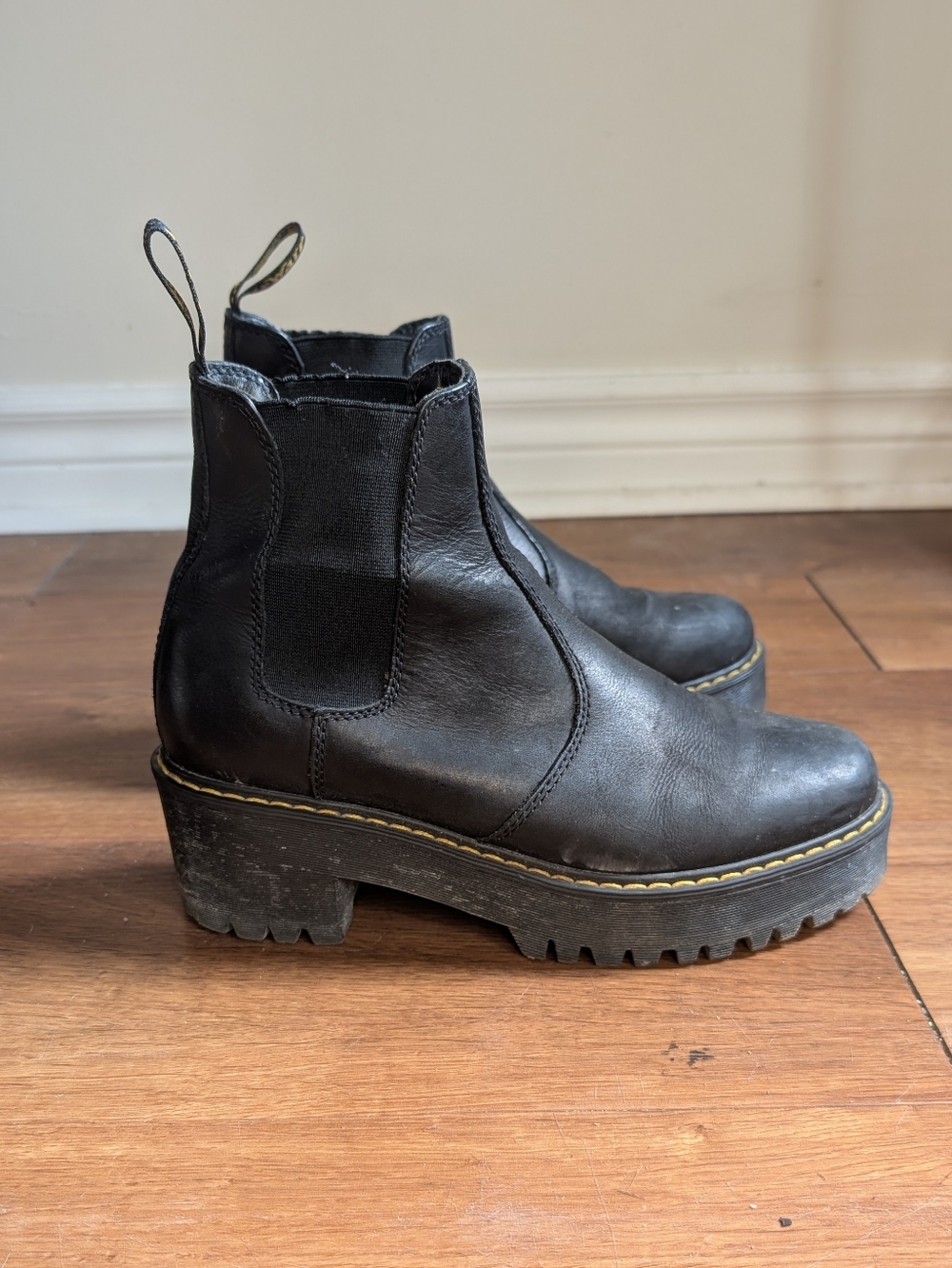 Dr. Martens Black Platform Chelsea Boots